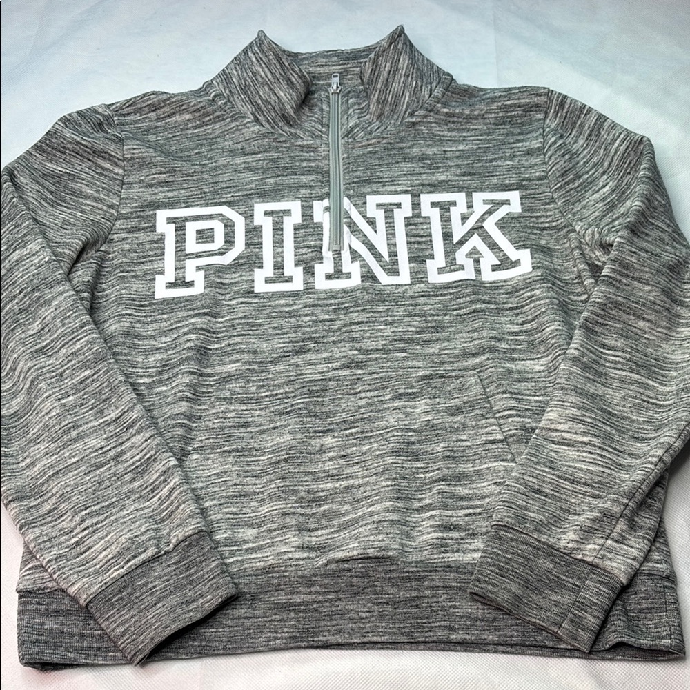 PINK Victoria's Secret Heathered Gray Pullover